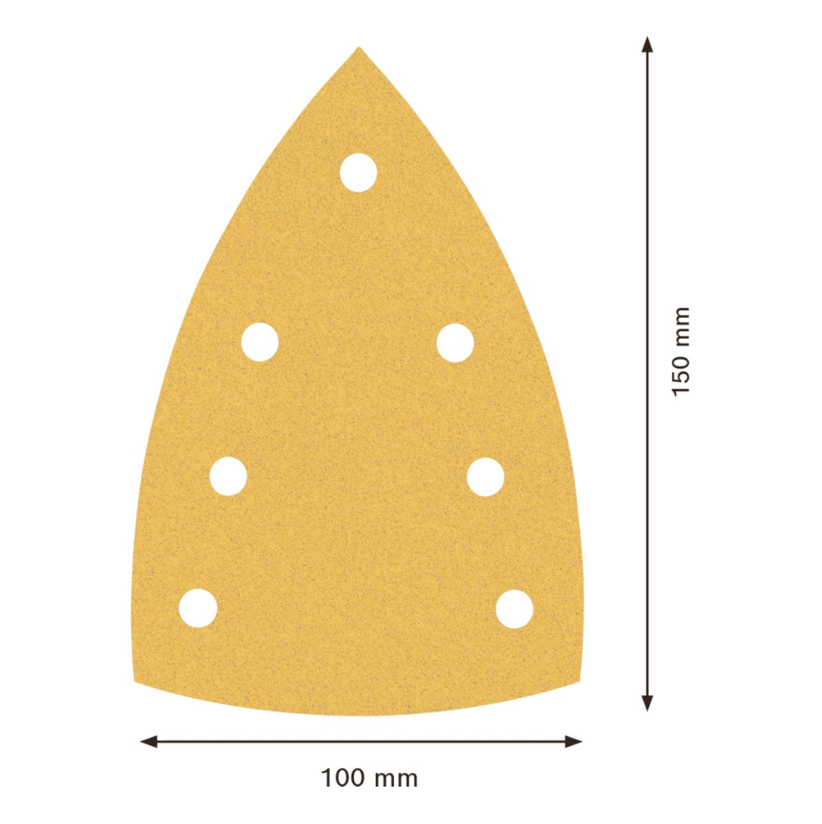 Papier abrasif Bosch EXPERT C470 100 x 150 mm 7 trous G 120 10 pièces (2608901117) pour ponceuses multiples