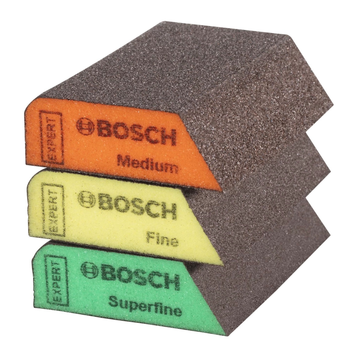 Bosch Expert S470 Combi Block Set 3 tlg. 69 x 97 x 26 mm ( 2608901174 ) Mittel / Fein / Superfein