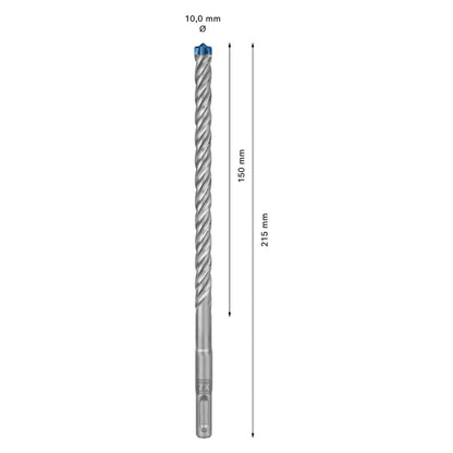 Bosch Expert SDS plus 7X marteau perforateur 10,0 x 215 mm 50 pièces (2608900194) 4 tranchants Technologie Carbure