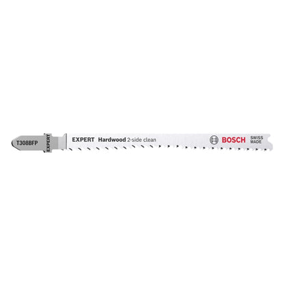 Bosch EXPERT Hardwood 2 side clean T 308 BFP Stichsägeblatt 117 mm 25 Stk. ( 2608901181 ) Bi-Metall