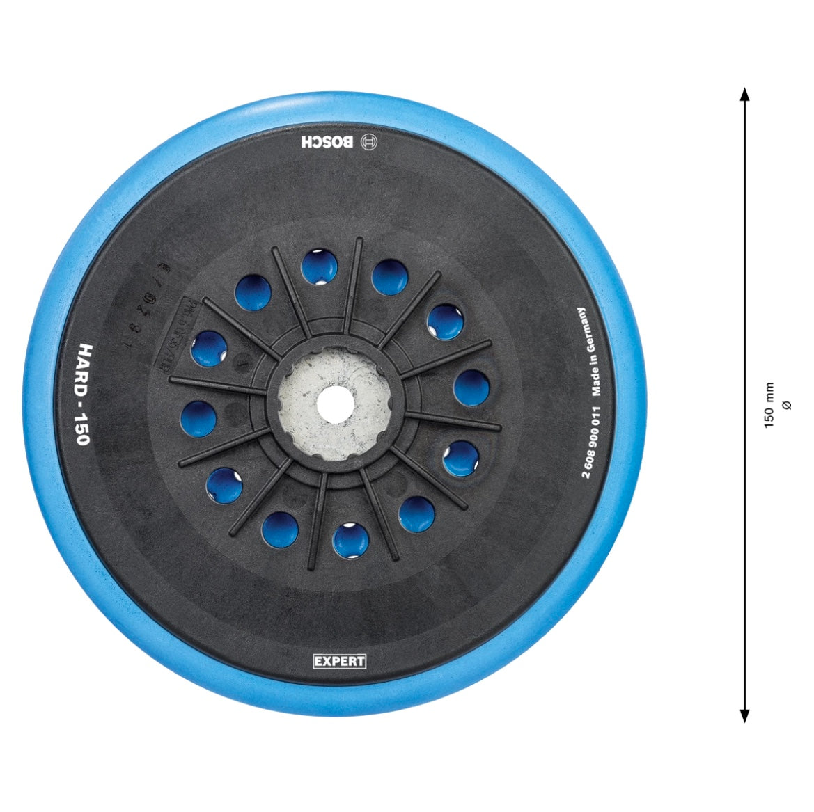 Bosch Expert Multihole Stützteller hart 150 mm ( 2608900011 ) für Exzenterschleifer