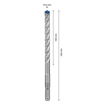 Bosch Expert SDS plus 7X marteau perforateur 10,0 x 165 mm 50 pièces (2608900193) 4 tranchants Technologie Carbure