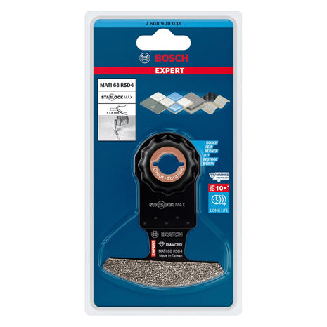 Bosch Expert MATI 68 RSD4 Corner Blade Eckblatt Starlock Max 68 x 10 mm ( 2608900038 ) Diamond Technology - Toolbrothers