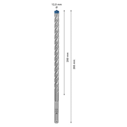 Bosch Expert SDS plus 7X marteau perforateur 12 x 265 mm 10 pièces (2608900175) 4 tranchants Technologie Carbure