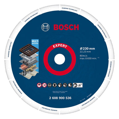 Disque à tronçonner Bosch Expert Diamond Metal Wheel 230 x 22,23 mm (2608900536) Technologie Diamant