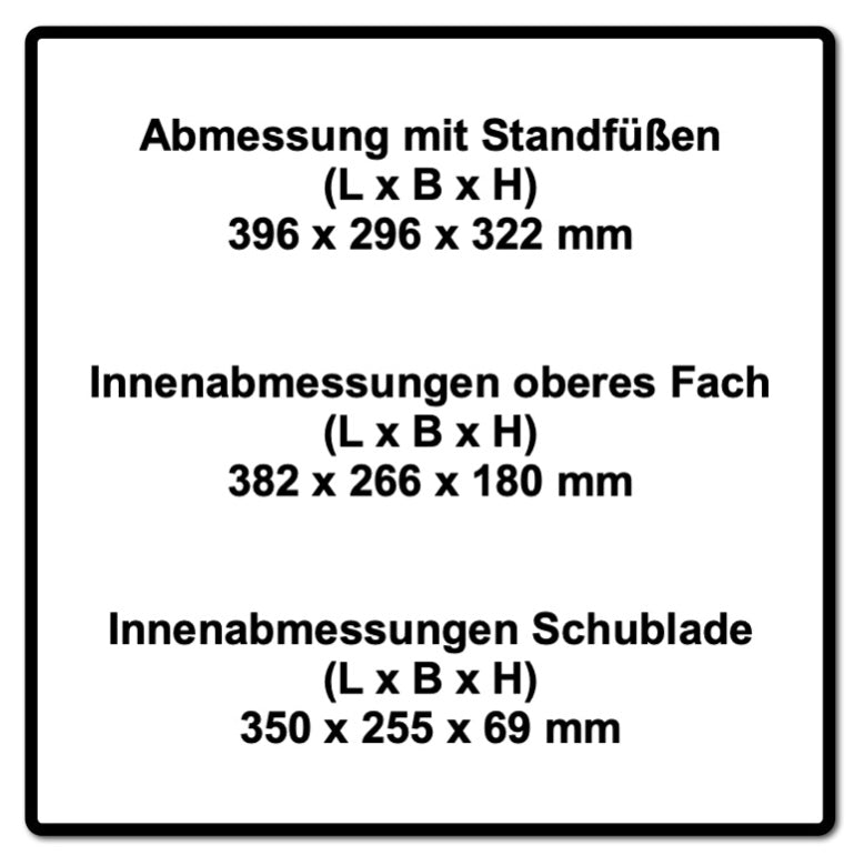 Festool Systainer T-LOC SYS-COMBI 3 Werkzeugkoffer 4 Stk. ( 4x 200118 ) 396 x 296 x 322 mm - Toolbrothers