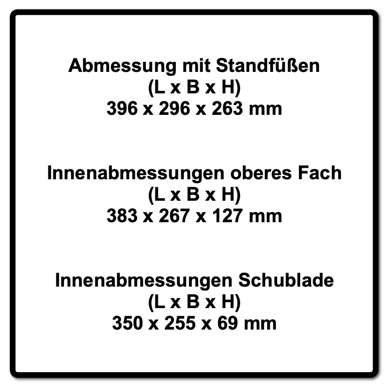 Festool Systainer T-LOC SYS-COMBI 2 Werkzeugkoffer 2 Stk. ( 2x 200117 ) 396 x 296 x 270 mm - Toolbrothers