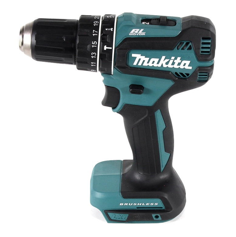 Kit combiné batterie Makita DLX 3116 TJ Perceuse à percussion sur batterie DHP 485 + raboteuse sur batterie DKP 180 + fraiseuse multifonction sur batterie DRT 50 + 2x batterie 5,0 Ah + chargeur + Makpac