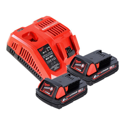 Milwaukee M18 BH-202FC Akku Bohrhammer 18 V 1,2 J SDS plus + 2x Akku 2,0 Ah + Ladegerät