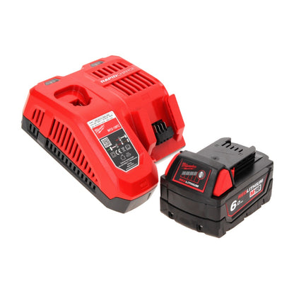 Milwaukee M18 BH-601FC Akku Bohrhammer 18 V 1,2 J SDS plus + 1x Akku 6,0 Ah + Ladegerät