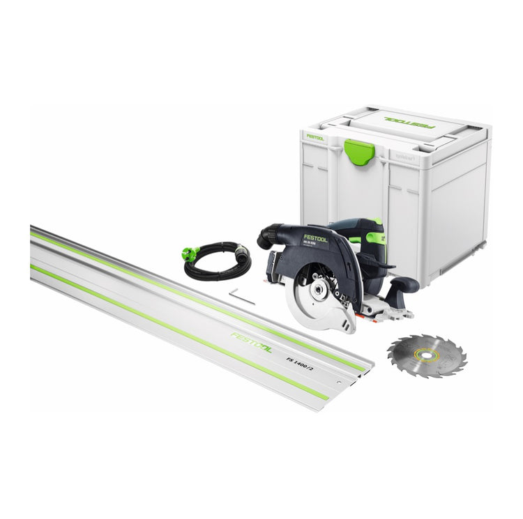 Festool HK 55 EBQ Plus FS Handkreissäge 1200 W 160 mm ( 576126 ) + Kreissägeblatt + Führungsschiene + Systainer - Toolbrothers