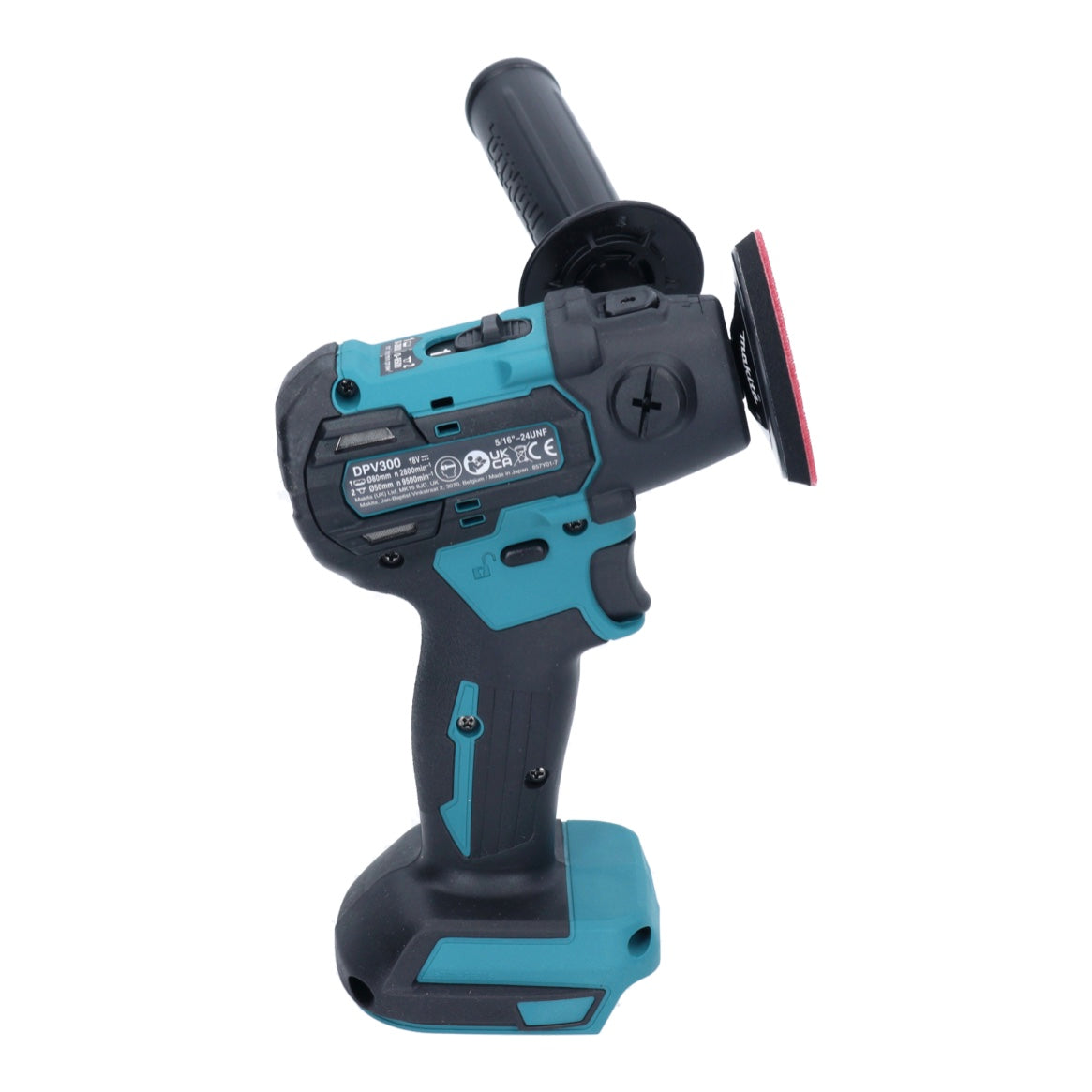 Makita DPV 300 RA1 ponceuse-polisseuse à batterie 18 V 50 / 80 mm sans balais + 1x batterie 2,0 Ah + chargeur