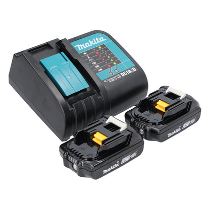 Makita DTM 52 SAX outil multifonction à batterie 18 V Starlock Max Brushless + 2x batterie 2,0 Ah + chargeur + Makbox