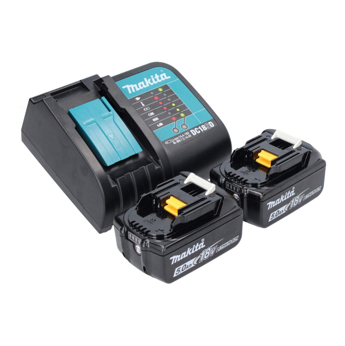 Makita DTM 52 STX outil multifonction à batterie 18 V Starlock Max Brushless + 2x batteries 5,0 Ah + chargeur + Makbox