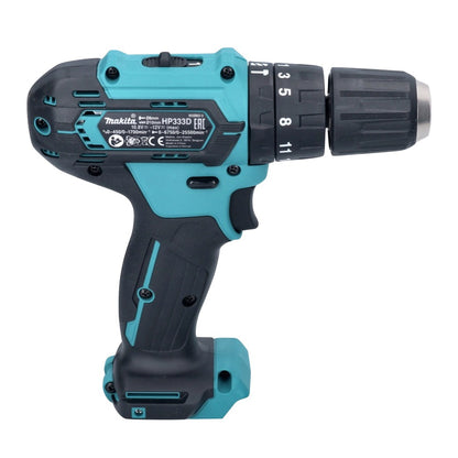 Makita HP 333 DZX Akku Schlagbohrschrauber 12 V 30 Nm + Makbox - ohne Akku, ohne Ladegerät