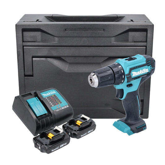 Makita DDF 487 SAX Akku Bohrschrauber 18 V 40 Nm Brushless + 2x Akku 2,0 Ah + Ladegerät + Makbox