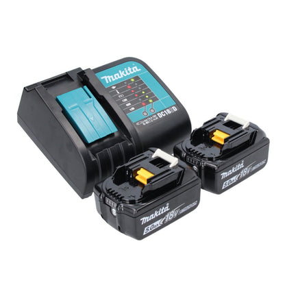 Makita DDF 487 STX perceuse-visseuse sans fil 18 V 40 Nm sans balai + 2x batteries 5,0 Ah + chargeur + Makbox