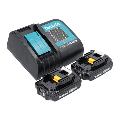 Makita DHP 487 SAX perceuse à percussion sans fil 18 V 40 Nm sans balai + 2x batteries 2,0 Ah + chargeur + Makbox