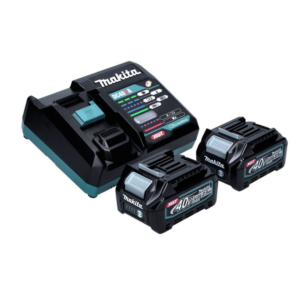 Makita HP 002 GD201X Akku Schlagbohrschrauber 40 V max. 64 Nm Brushless + 2x Akku 2,5 Ah + Ladegerät + Makbox