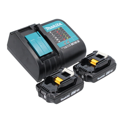 Makita DHP 484 SAX W perceuse à percussion sans fil 18 V 54 Nm sans balais blanc + 2x batteries 2,0 Ah + chargeur + Makbox