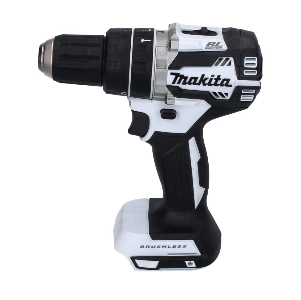 Makita DHP 484 STX W perceuse à percussion sans fil 18 V 54 Nm sans balais blanc + 2x batteries 5,0 Ah + chargeur + Makbox