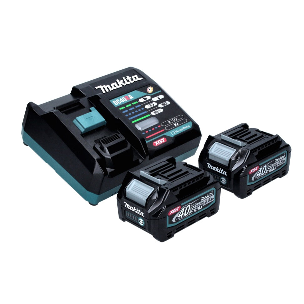 Makita DF 001 GD201X perceuse-visseuse sans fil 40 V max. 140 Nm XGT Brushless + 2x batterie 2,5 Ah + chargeur + Makbox