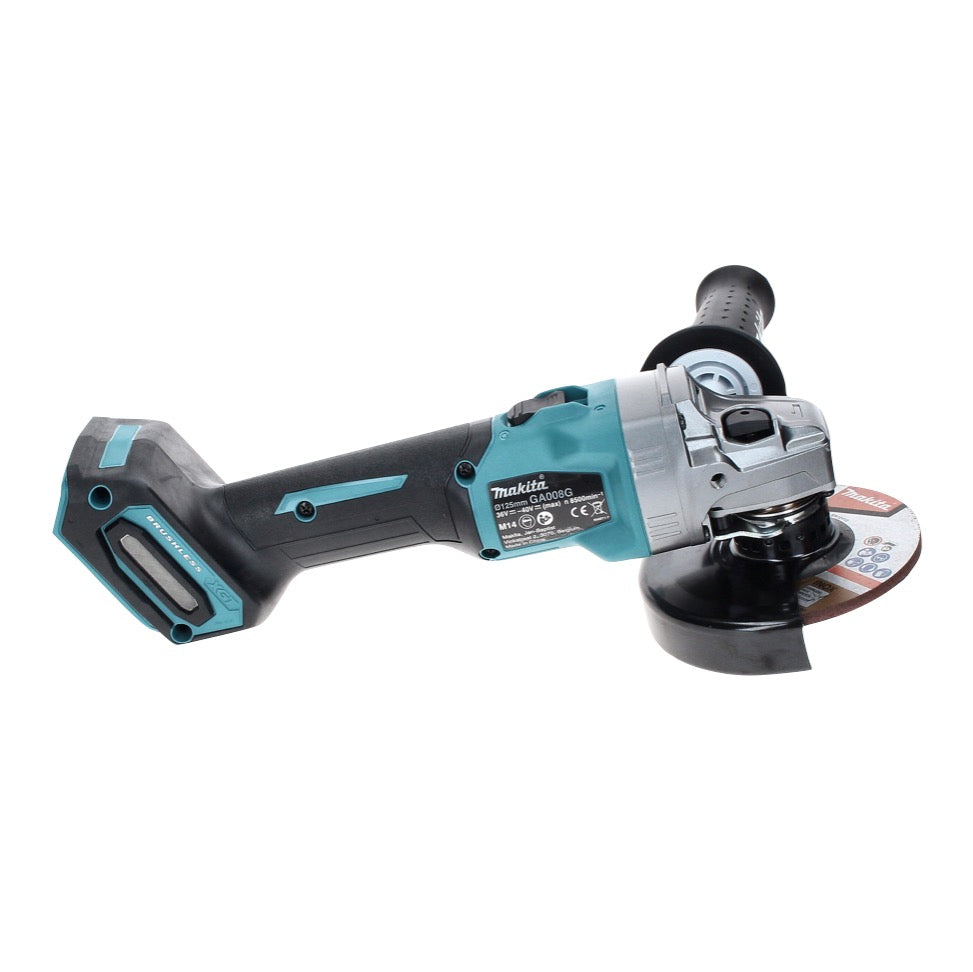 Makita GA 008 GZ01X Akku Winkelschleifer 40 V max. 125 mm Brushless XGT + Makbox - ohne Akku, ohne Ladegerät