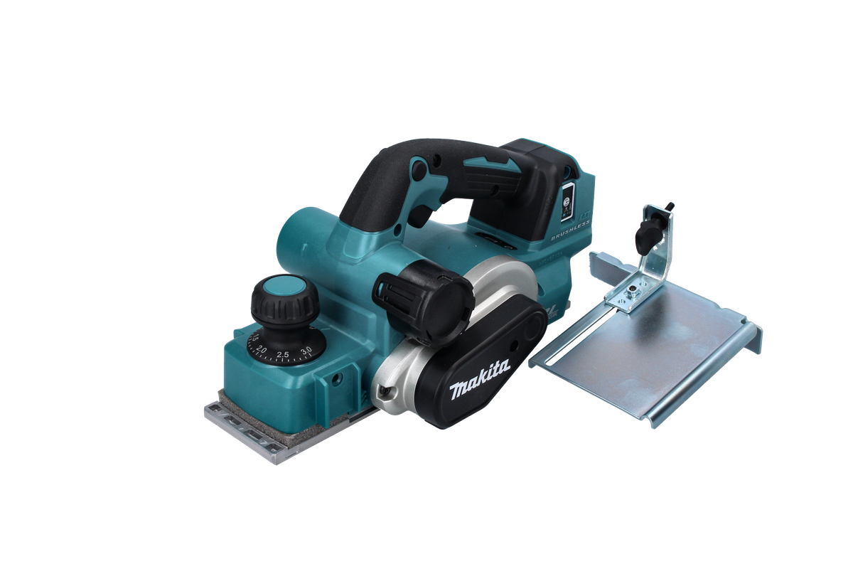 Makita DKP 181 SAX rabot pliant sur batterie 82 mm 18 V sans balais + 2x batteries 2,0 Ah + chargeur + Makbox