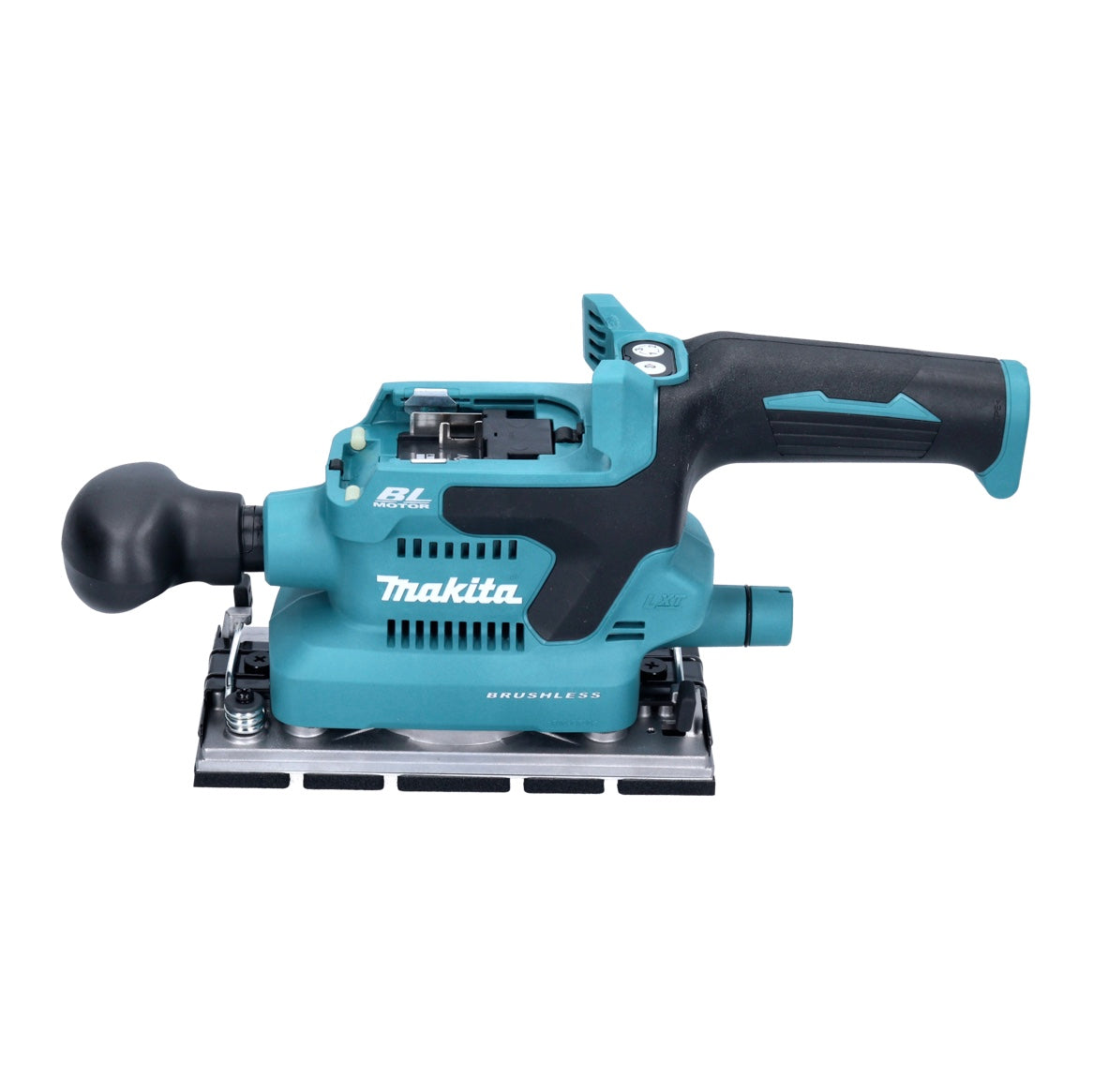 Makita DBO 380 G1J Akku Schwingschleifer 18 V 93 x 185 mm Brushless + 1x Akku 6,0 Ah + Makpac - ohne Ladegerät