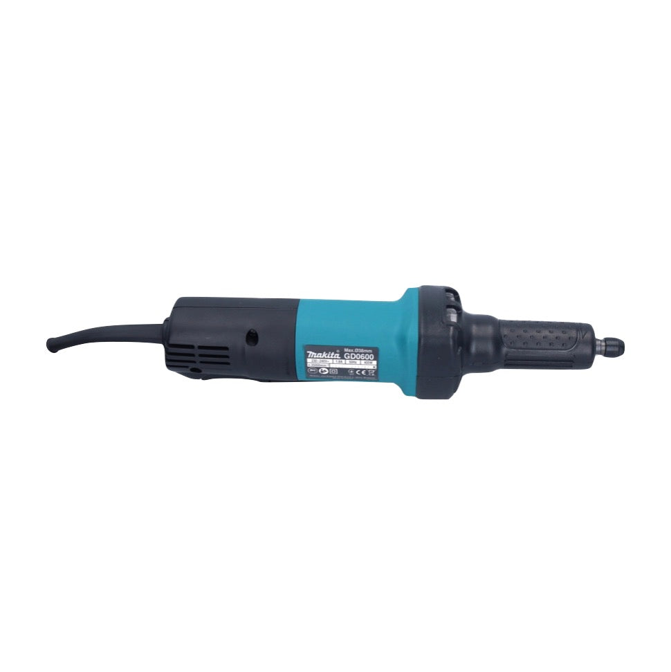 Makita GD 0600 X Geradschleifer 400 W 6 mm + Makbox