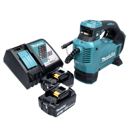 Makita DMP 181 RF Akku Kompressor 18 V 11,1 bar + 2x Akku 3,0 Ah + Ladegerät