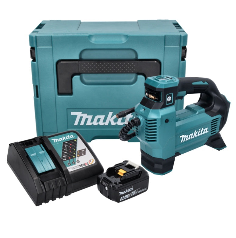 Makita DMP 181 RM1J Akku Kompressor 18 V 11,1 bar + 1x Akku 4,0 Ah + Ladegerät + Makpac