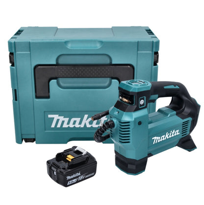 Makita DMP 181 T1J Akku Kompressor 18 V 11,1 bar + 1x Akku 5,0 Ah + Makpac - ohne Ladegerät