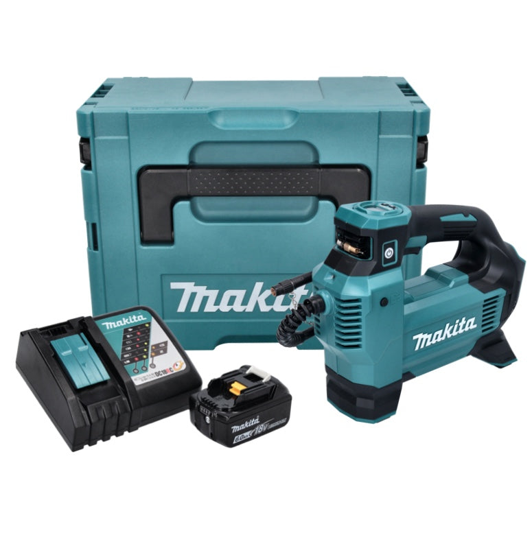 Compresseur sur batterie Makita DMP 181 RG1J 18 V 11,1 bar + 1x batterie 6,0 Ah + chargeur + Makpac