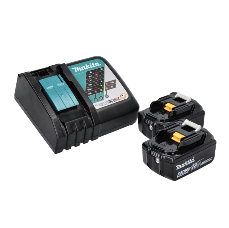 Compresseur sur batterie Makita DMP 181 RGJ 18 V 11,1 bar + 2x batteries 6,0 Ah + chargeur + Makpac