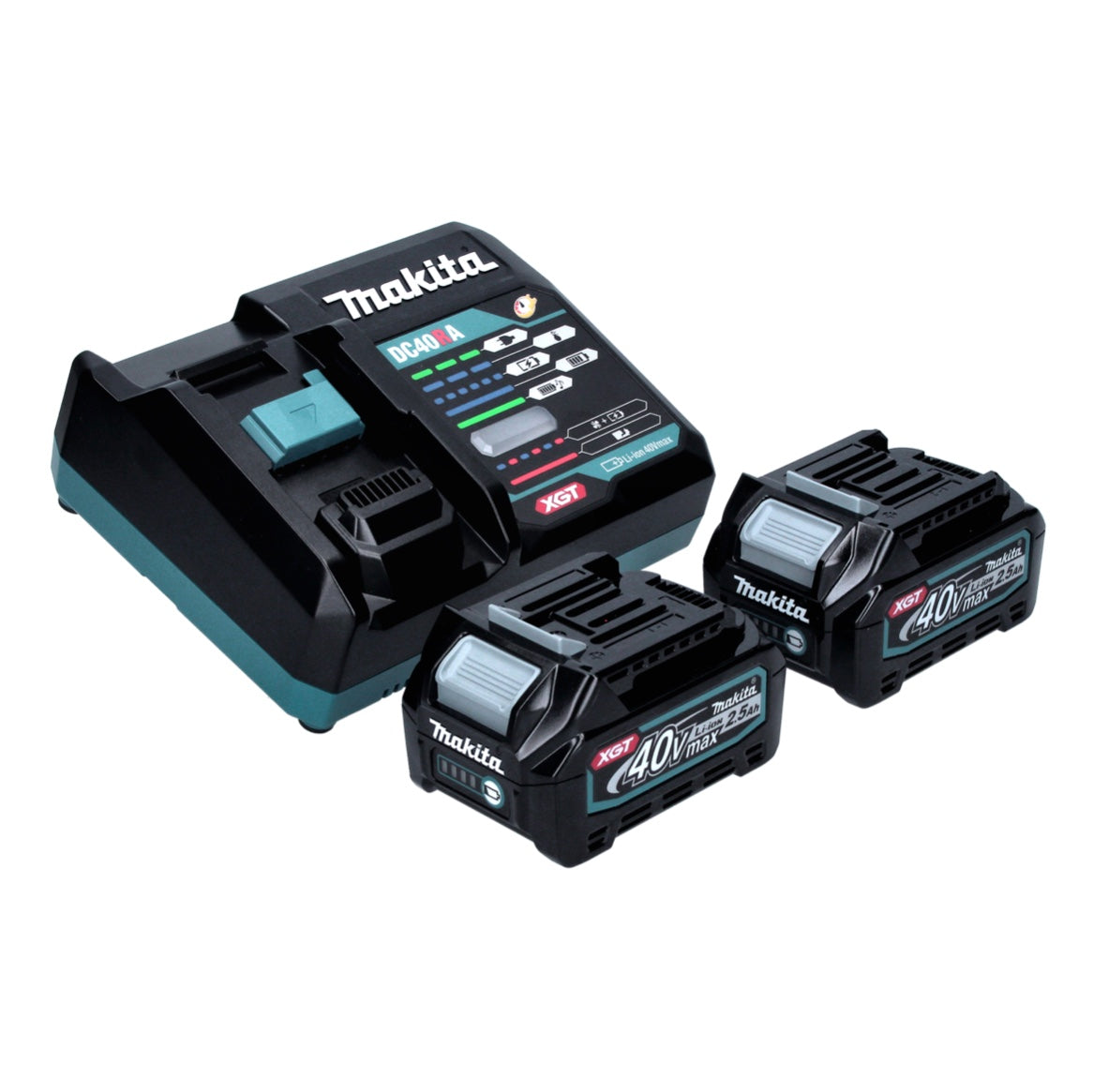 Makita DF 002 GD201 Akku Bohrschrauber 40 V max. 64 Nm Brushless XGT + 2x Akku 2,5 Ah + Ladegerät + Makpac