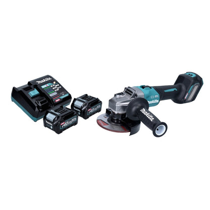 Makita GA 023 GD2 Akku Winkelschleifer 40 V max. 125 mm Brushless XGT + 2x Akku 2,5 Ah + Ladegerät