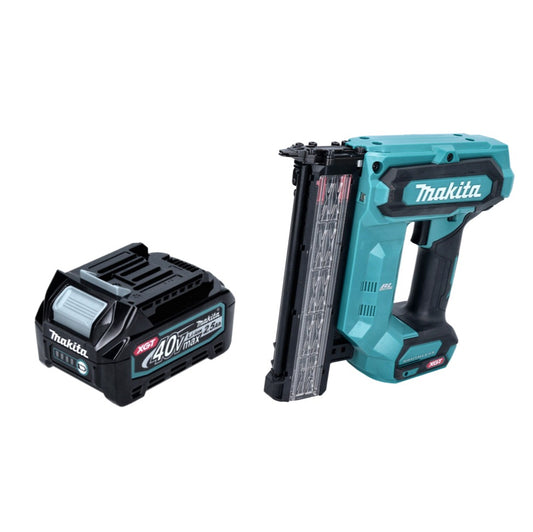 Makita FN 001 GD1 cloueuse à tête d'emballage avec batterie 40 V max. XGT Brushless + 1x batterie 2,5 Ah - sans chargeur