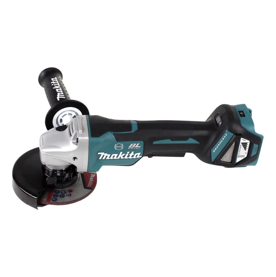 Makita DGA 517 RF Meuleuse d'angle sur batterie 18 V 125 mm sans balais + 2x batteries 3,0 Ah + chargeur