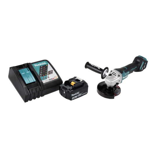 Makita DGA 517 RM1 Meuleuse d'angle sur batterie 18 V 125 mm sans balais + 1x batterie 4,0 Ah + chargeur