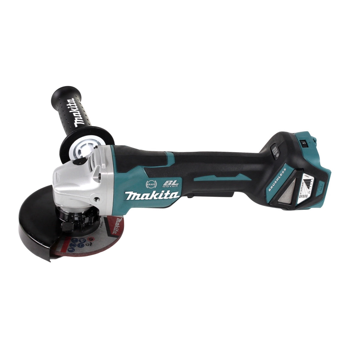 Makita DGA 517 T1 Akku Winkelschleifer 18 V 125 mm Brushless + 1x Akku 5,0 Ah - ohne Ladegerät