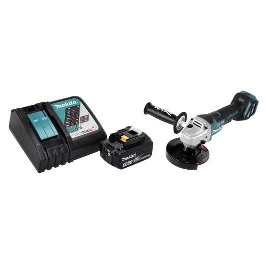 Makita DGA 517 RT1 Meuleuse d'angle sur batterie 18 V 125 mm sans balais + 1x batterie 5,0 Ah + chargeur