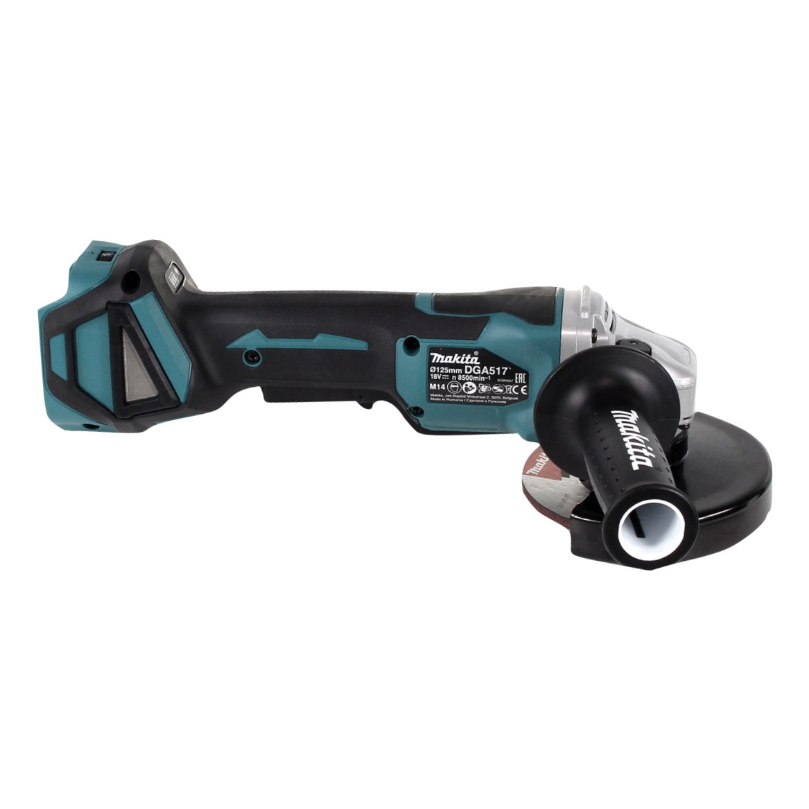 Makita DGA 517 RT Akku Winkelschleifer 18 V 125 mm Brushless + 2x Akku 5,0 Ah + Ladegerät