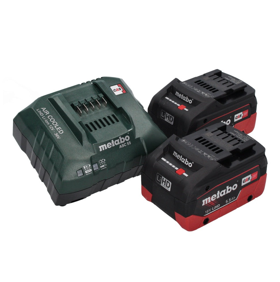 Metabo RTD 18 LTX BL 30 Akku Rasentrimmer 18 V 30 cm Brushless + 2x Akku 5,5 Ah + Ladegerät