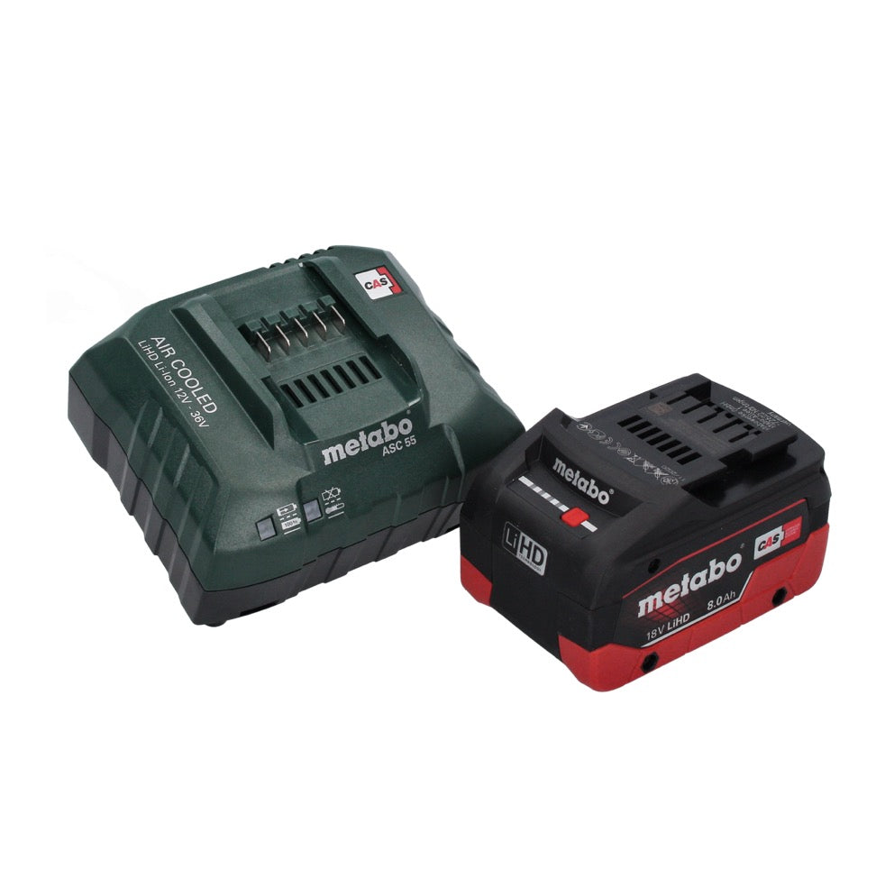 Coupe-herbe à batterie Metabo RTD 18 LTX BL 30 18 V 30 cm sans balai + 1x batterie 8,0 Ah + chargeur