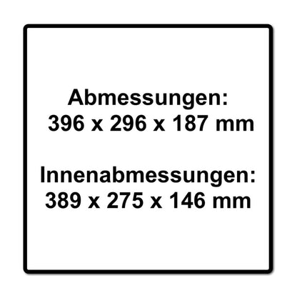 Festool Systainer SORT-SYS3 M 187 DOMINO Werkzeugkoffer ( 576793 ) 396 x 296 x 187 mm - Toolbrothers