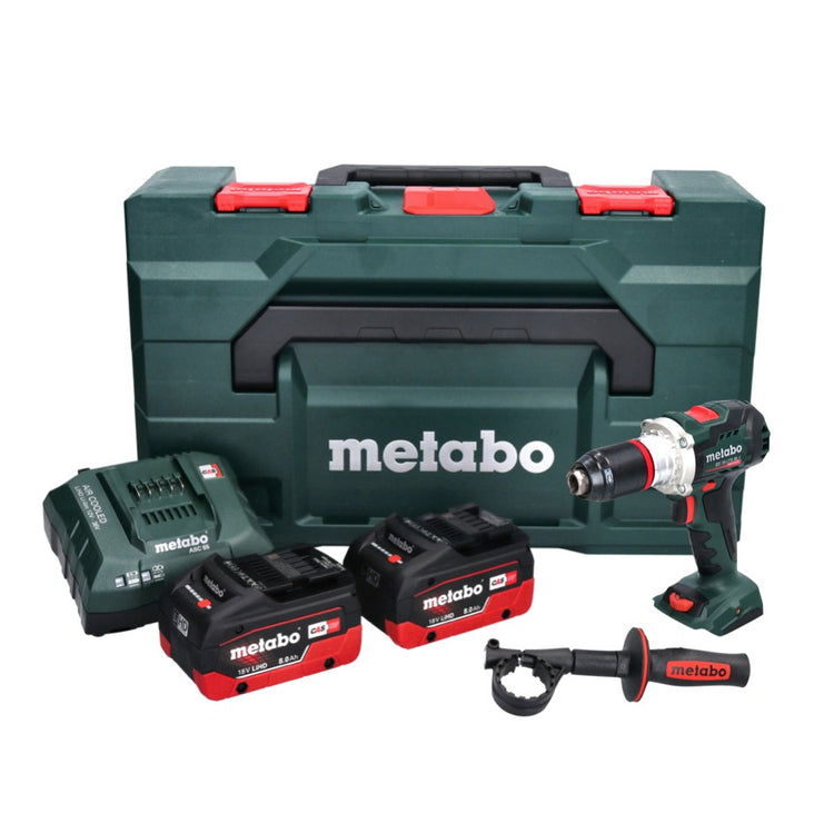 Metabo BS 18 LTX BL I Akku Bohrschrauber 18 V 130 Nm + 2x Akku 8,0 Ah + Ladegerät + metaBOX - Toolbrothers