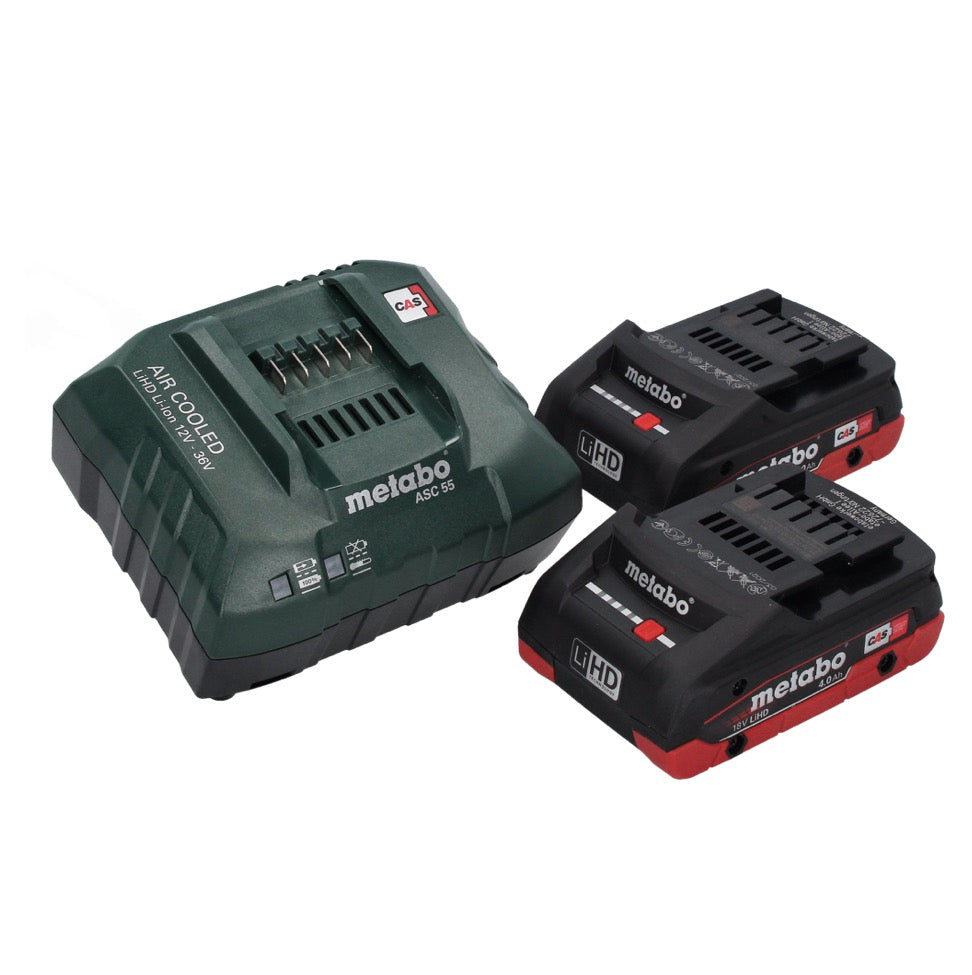 Metabo FSB 36-18 LTX BL 40 débroussailleuse à batterie 36 V (2x 18 V) sans balais à deux poignées + 2x batterie 4,0 Ah + chargeur