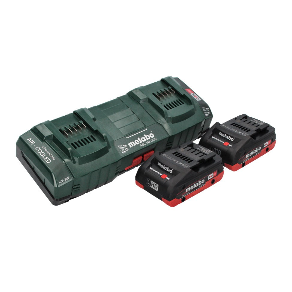 Metabo FSB 36-18 LTX BL 40 Akku Freischneider 36 V ( 2x 18 V ) Zweihandgriff Brushless + 2x Akku 4,0 Ah + Doppelladegerät