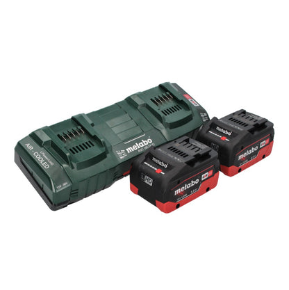 Metabo FSB 36-18 LTX BL 40 Akku Freischneider 36 V ( 2x 18 V ) Zweihandgriff Brushless + 2x Akku 5,5 Ah + Doppelladegerät